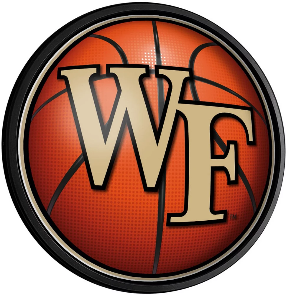 The Fan-Brand Wake Forest University Basketball Round Slimline Lighted Wall Sign                                                