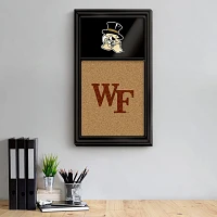 The Fan-Brand Wake Forest University Mascot Dual Logo Cork Note Board                                                           