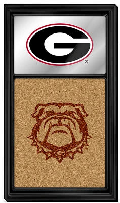 The Fan-Brand University of Georgia Dual Logo Mirrored Cork Note Board                                                          