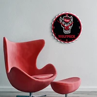 The Fan-Brand North Carolina State University Tuffy Bottle Cap Clock                                                            