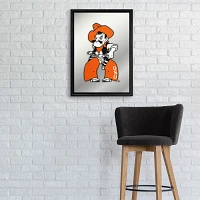 The Fan-Brand Oklahoma State University Mascot Framed Mirrored Wall Sign                                                        