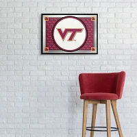 The Fan-Brand Virginia Tech University Team Spirit Framed Mirrored Wall Sign                                                    
