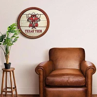 The Fan-Brand Texas Tech University Raider Weathered Faux Barrel Top Sign                                                       