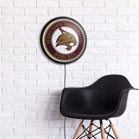 The Fan-Brand Texas State University Round Slimline Lighted Wall Sign                                                           