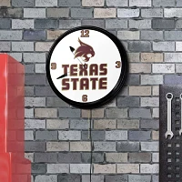 The Fan-Brand Texas State University Retro Lighted Wall Clock                                                                   