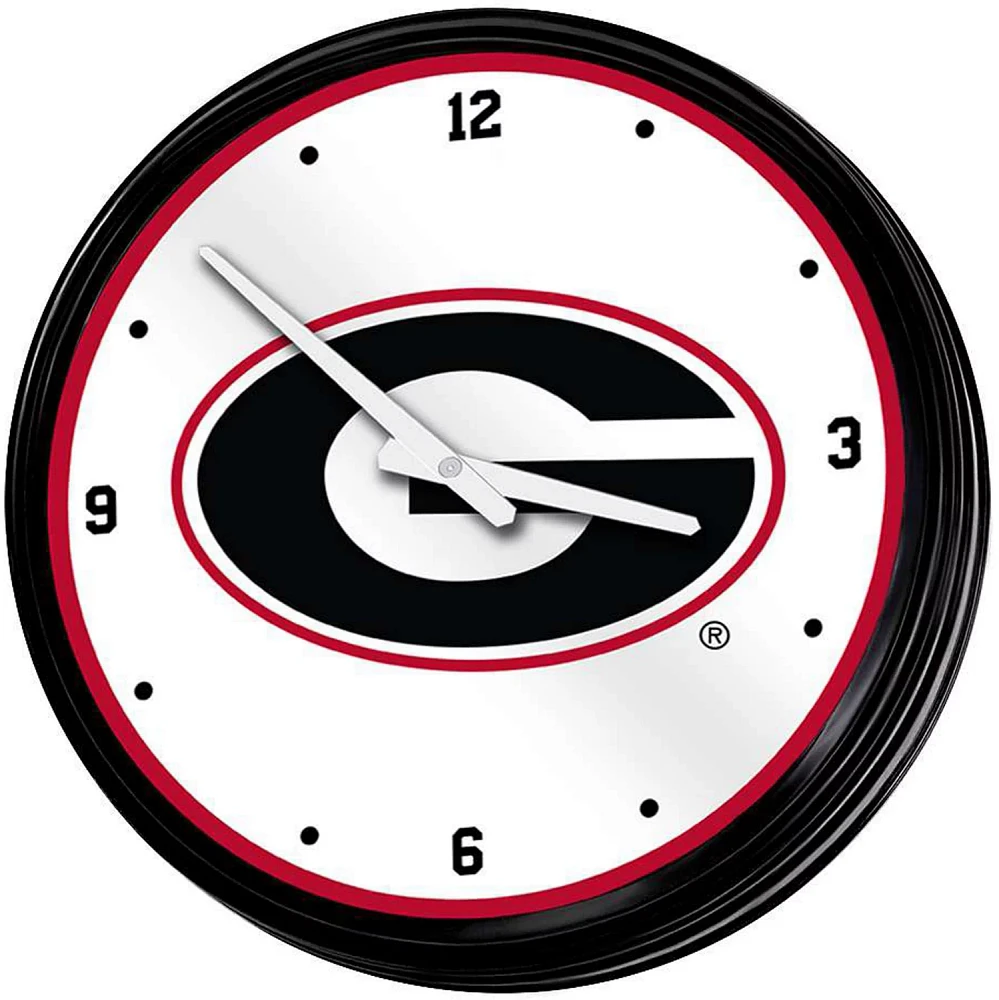 The Fan-Brand University of Georgia Retro Lighted Wall Clock                                                                    