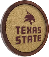 The Fan-Brand Texas State University “Faux” Barrel Framed Cork Board                                                        
