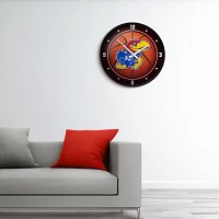The Fan-Brand University of Kansas Basketball Modern Disc Clock                                                                 