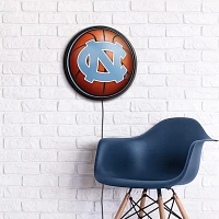 The Fan-Brand University of North Carolina Basketball Round Slimline Lighted Wall Sign                                          