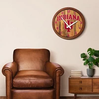 The Fan-Brand Indiana University Faux Barrel Top Clock                                                                          