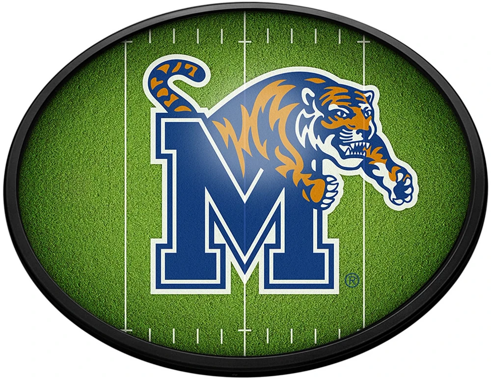 The Fan-Brand University of Memphis On the 50 Oval Slimline Lighted Sign                                                        