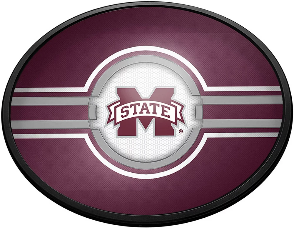 The Fan-Brand Mississippi State University Maroon Oval Slimline Lighted Wall Sign                                               