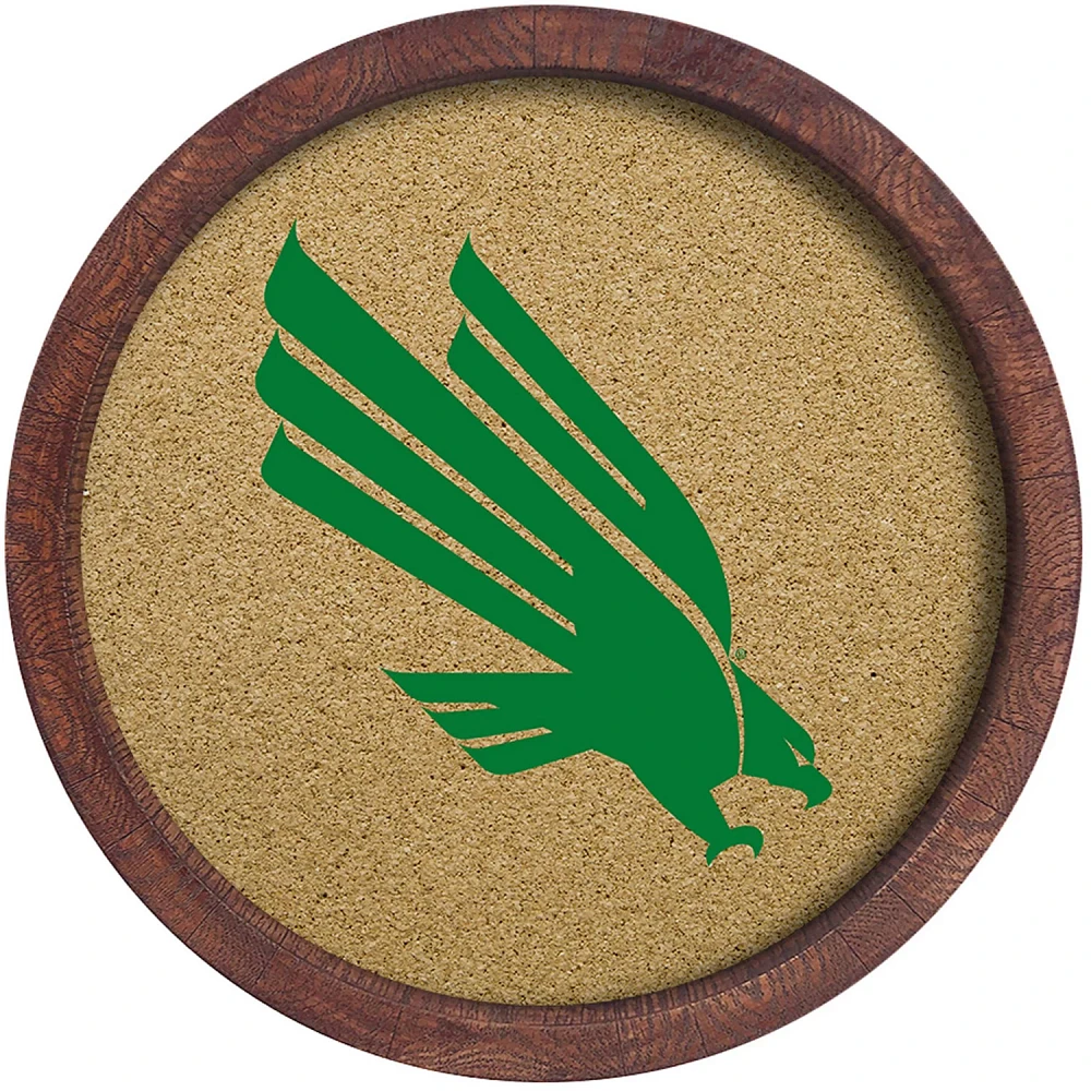 The Fan-Brand University of North Texas “Faux” Barrel Framed Cork Board                                                     