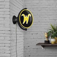 The Fan-Brand Wichita State University Script Original Oval Rotating Lighted Sign                                               