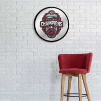 The Fan-Brand University of Georgia National Champions Modern Mirrored Disc Sign                                                
