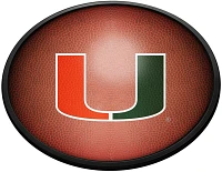 The Fan-Brand University of Miami Pigskin Oval Slimline Lighted Sign                                                            