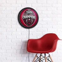 The Fan-Brand University of Georgia National Champions Round Slimline Lighted Sign                                              