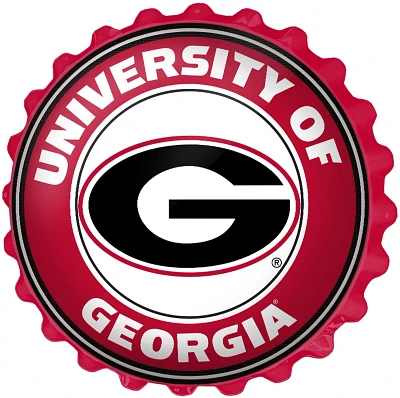 The Fan-Brand University of Georgia Red Bottle Cap Sign                                                                         