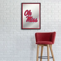 The Fan-Brand University of Mississippi Framed Mirrored Wall Sign                                                               