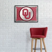 The Fan-Brand University of Oklahoma Team Spirit Framed Mirrored Wall Sign                                                      