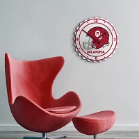 The Fan-Brand University of Oklahoma Helmet Bottle Cap Clock                                                                    