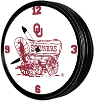 The Fan-Brand University of Oklahoma Schooner Retro Lighted Wall Clock                                                          
