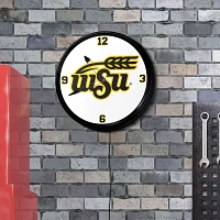 The Fan-Brand Wichita State University WSU Seal Retro Lighted Wall Clock                                                        