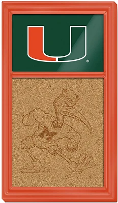 The Fan-Brand University of Miami Dual Logo Cork Note Board