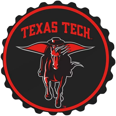 The Fan-Brand Texas Tech University Masked Rider Bottle Cap Wall Sign                                                           