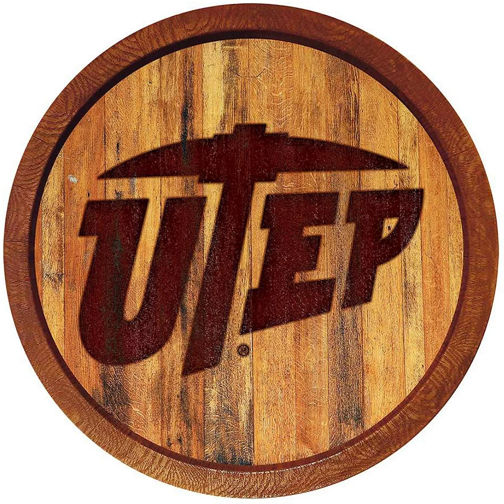 The Fan-Brand University of Texas at El Paso Branded Faux Barrel Top Sign                                                       