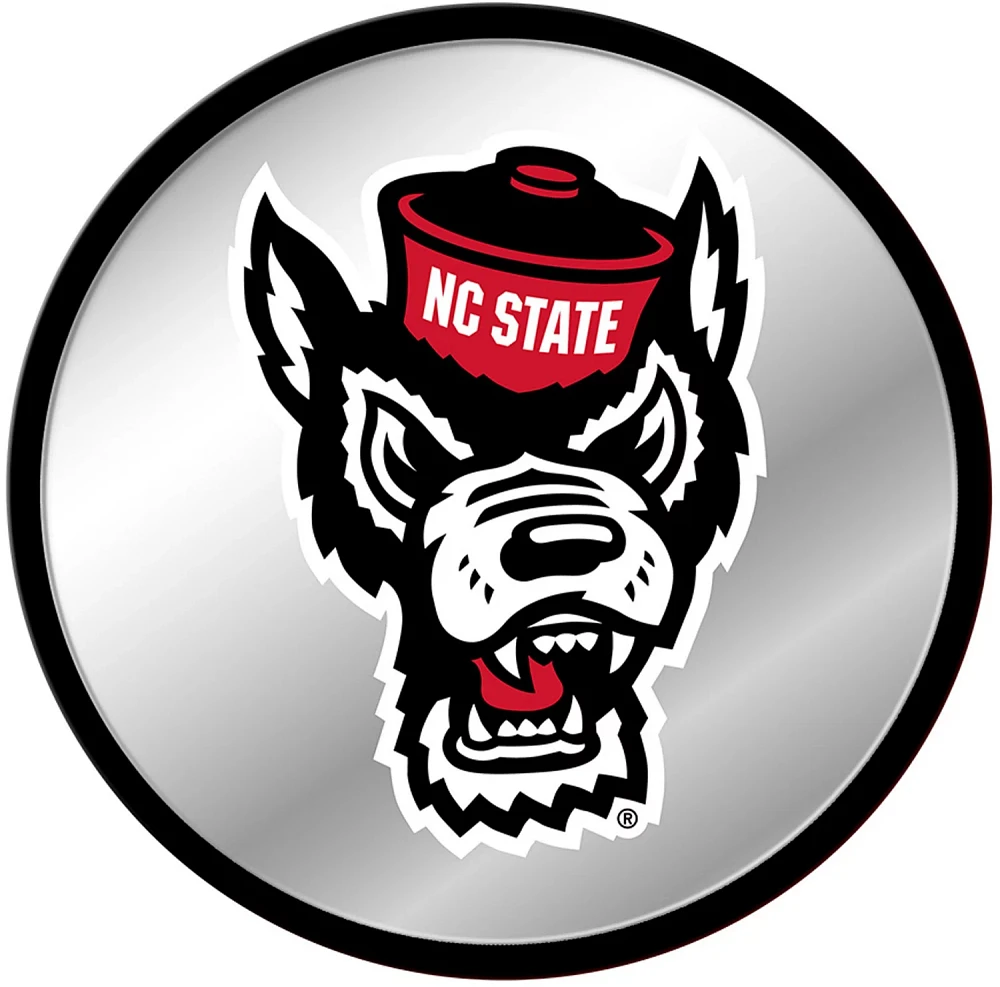 The Fan-Brand North Carolina State University Mascot Modern Mirrored Disc Sign                                                  