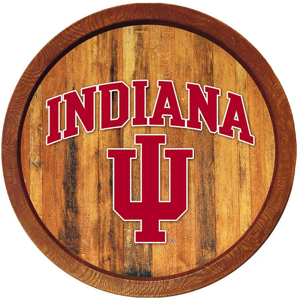 The Fan-Brand Indiana University Branded Faux Barrel Top Sign                                                                   