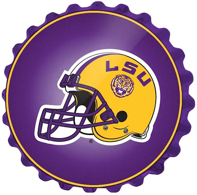 The Fan-Brand Louisiana State University Helmet Bottle Cap Sign                                                                 
