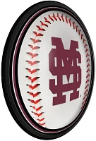 The Fan-Brand Mississippi State University Baseball Round Slimline Lighted Wall Sign                                            