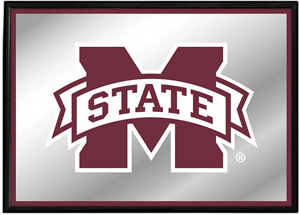The Fan-Brand Mississippi State University Framed Mirrored Wall Sign                                                            