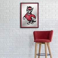 The Fan-Brand North Carolina State University Framed Mirrored Wall Sign                                                         