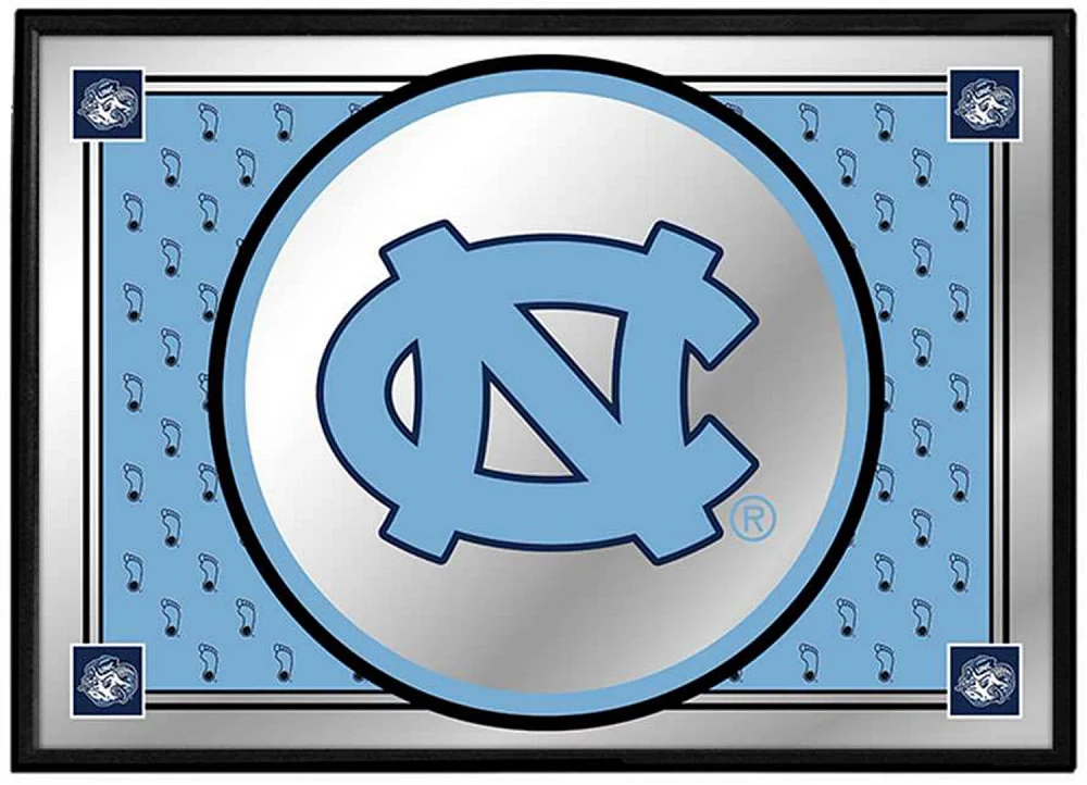 The Fan-Brand University of North Carolina Team Spirit Framed Mirrored Wall Sign                                                