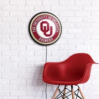 The Fan-Brand University of Oklahoma Round Slimline Lighted Wall Sign                                                           