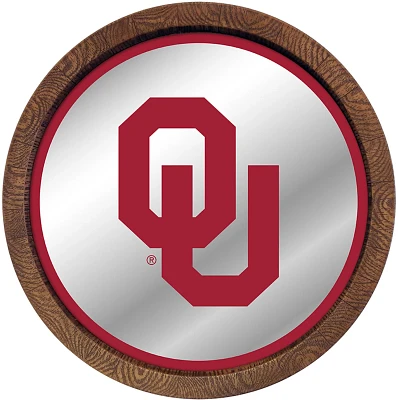 The Fan-Brand University of Oklahoma Barrel Top Mirrored Sign                                                                   