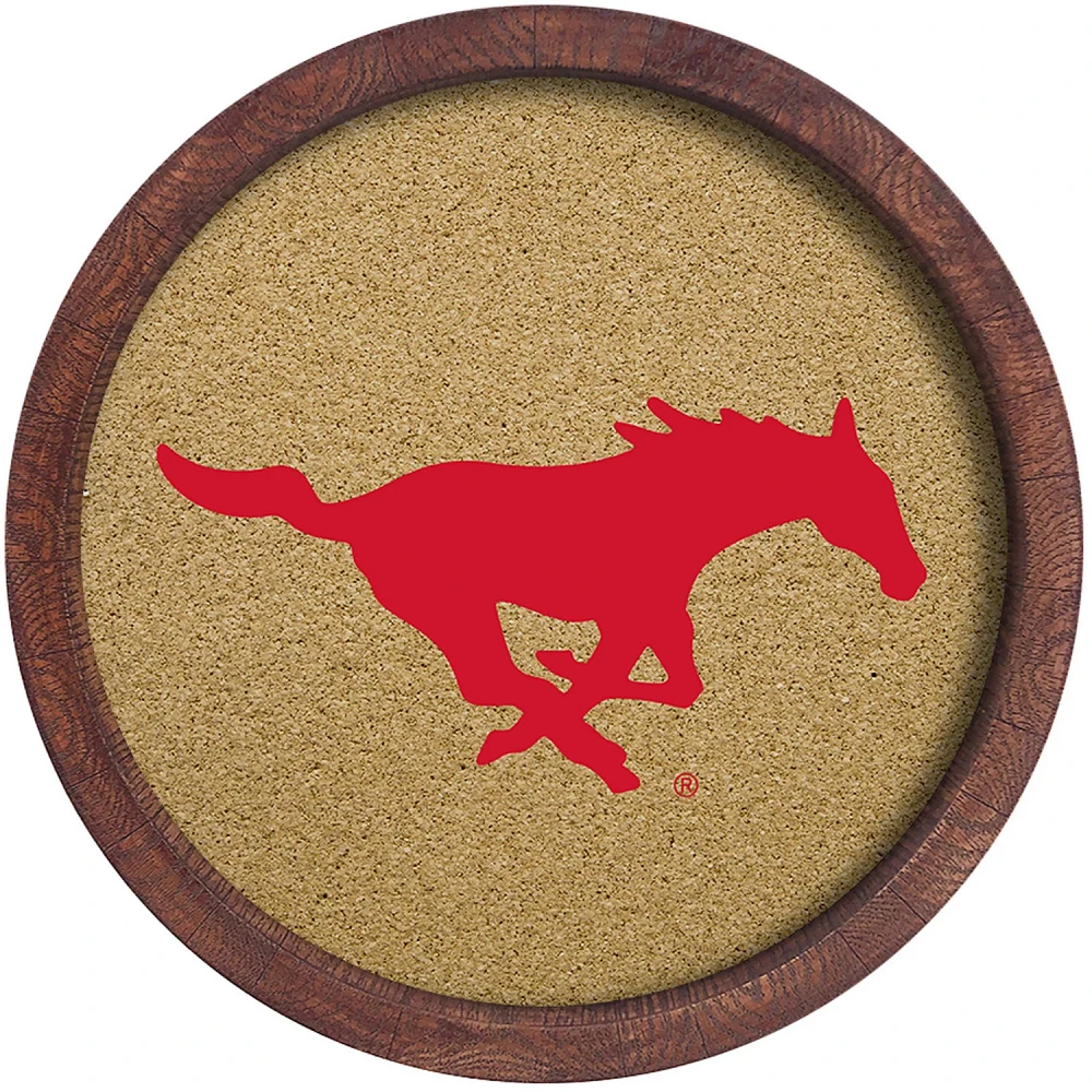 The Fan-Brand Southern Methodist University Barrel Top Cork Note Board                                                          