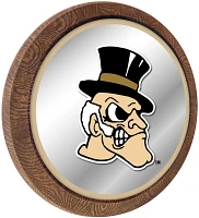 The Fan-Brand Wake Forest University Mascot Faux Barrel Top Mirrored Wall Sign                                                  