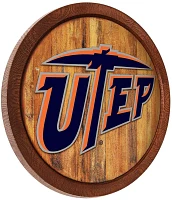 The Fan-Brand University of Texas at El Paso Logo Faux Barrel Top Sign                                                          