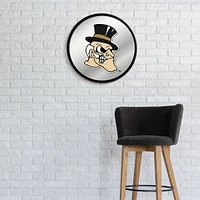 The Fan-Brand Wake Forest University Mascot Modern Disc Mirrored Wall Sign                                                      