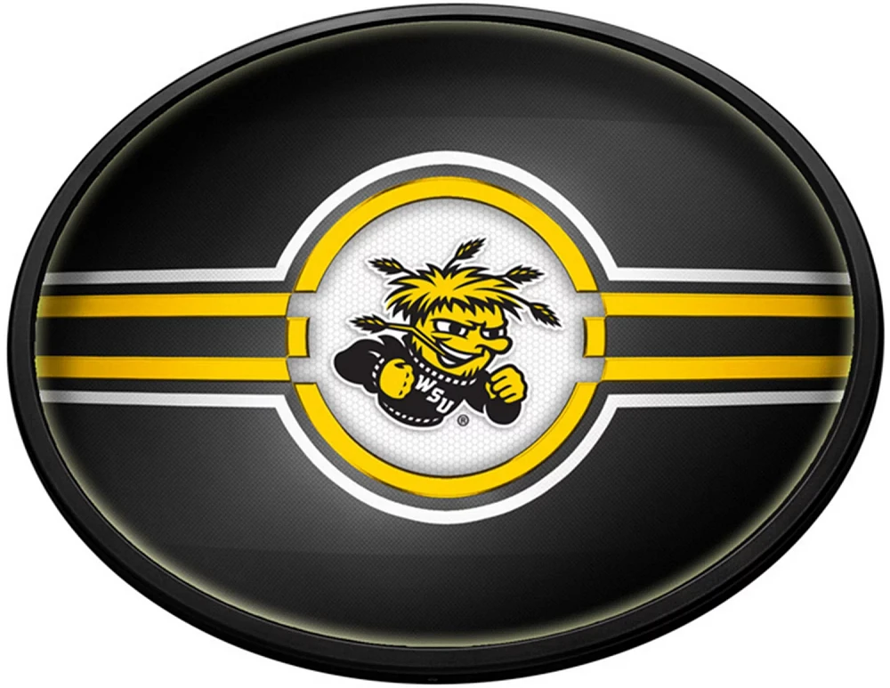 The Fan-Brand Wichita State University Round Oval Slimline Lighted Wall Sign                                                    