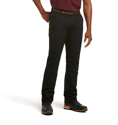 Ariat Men's Rebar M4 Relaxed DuraStretch Made Tough Double Front Stackable Straight Pants