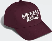 adidas Men's Mississippi State University Poly Structured Flex Cap                                                              