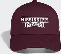 adidas Men's Mississippi State University Poly Structured Flex Cap                                                              