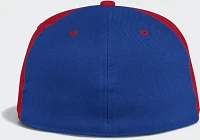 adidas Men's University of Kansas Fitted Wool Baseball Flat Brim Cap