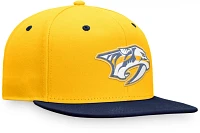 Fanatics Men's Nashville Predators Authentic Pro Draft 2022 Flat Brim Snapback Cap                                              