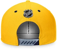 Fanatics Men's Nashville Predators Authentic Pro Draft 2022 Flat Brim Snapback Cap                                              